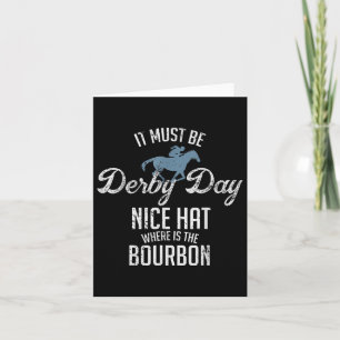 Funny Derby Day And Mint Juleps Horse Racing Card
