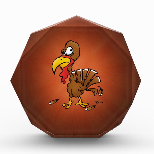 Funny Derp Turkey Cartoon Award (Front)