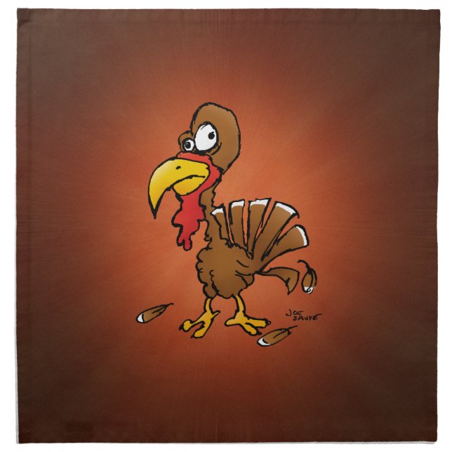 Funny Derp Turkey Napkins (Front)