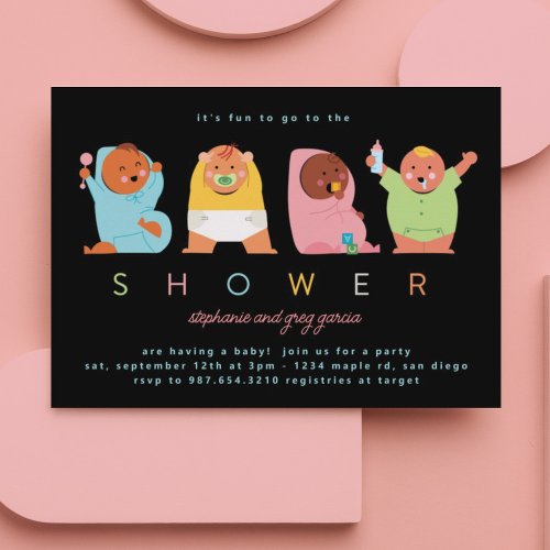 Funny Derpy Babies Invitation