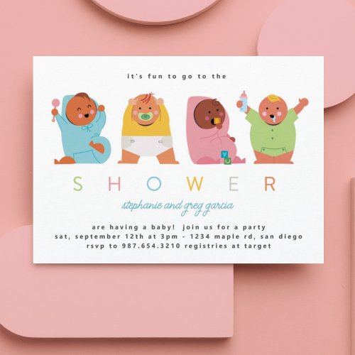 Funny Derpy Babies Invitation