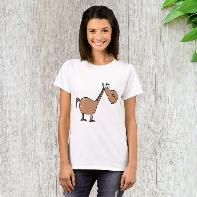 Funny Derpy Horse Silly Brown Stallion T-Shirt (Creator Uploaded)