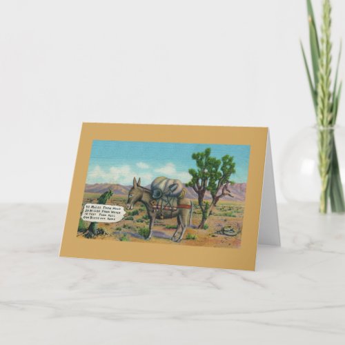 Funny Desert Life Greeting Card