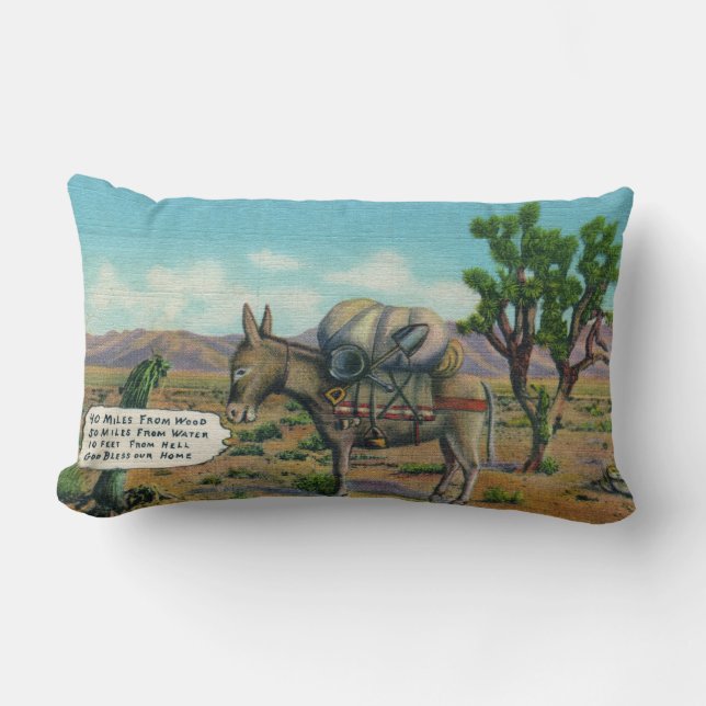 Funny Desert Life Lumbar Pillow (Front)