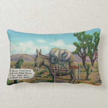 Funny Desert Life Lumbar Pillow by vintageamerican at Zazzle