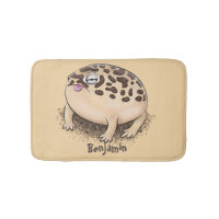 Funny desert rain frog cartoon illustration