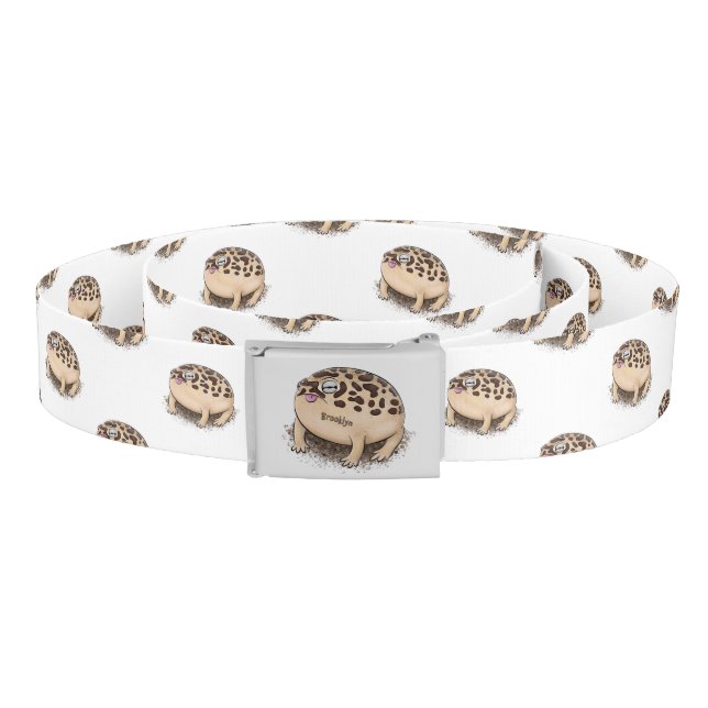 Funny desert rain frog cartoon illustration belt (Coil)