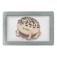 Funny desert rain frog cartoon illustration