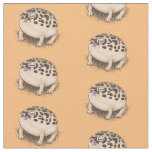 Funny desert rain frog cartoon illustration fabric