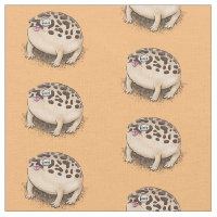 Funny desert rain frog cartoon illustration