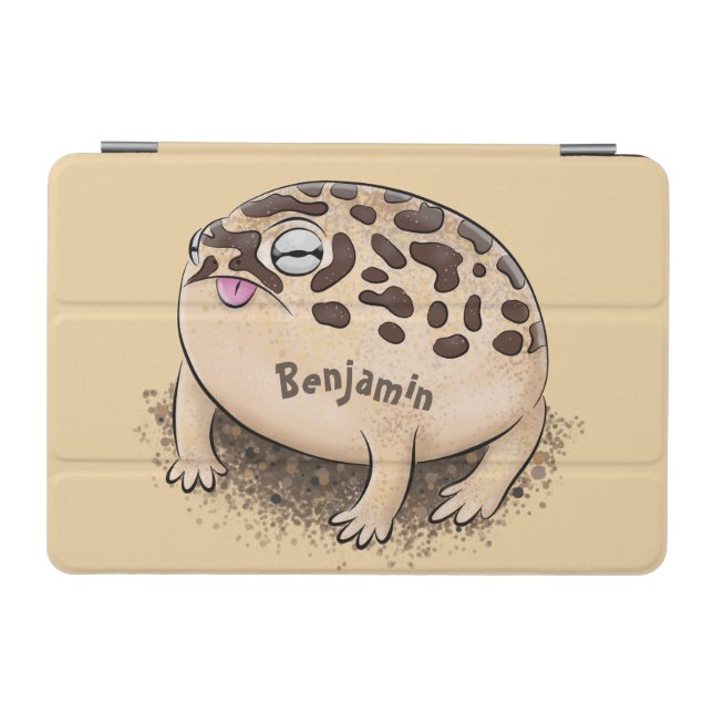Funny desert rain frog cartoon illustration iPad mini cover (Horizontal)