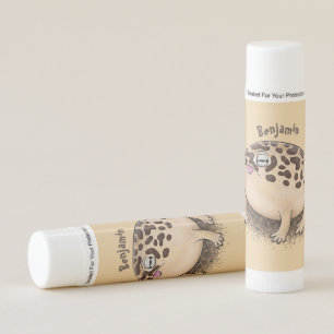 Funny desert rain frog cartoon illustration lip balm