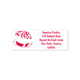 Funny desert rain frog cartoon illustration self-inking stamp