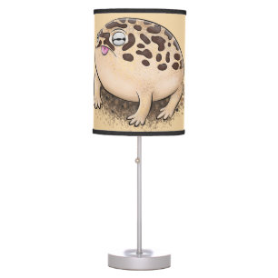 Funny desert rain frog cartoon illustration table lamp