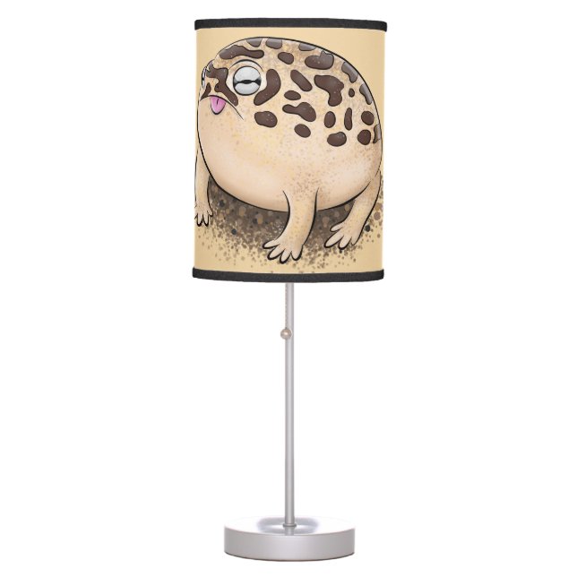 Funny desert rain frog cartoon illustration table lamp (Front)
