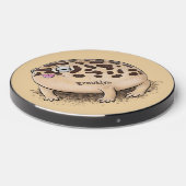 Funny desert rain frog cartoon illustration wireless charger (Front 2)