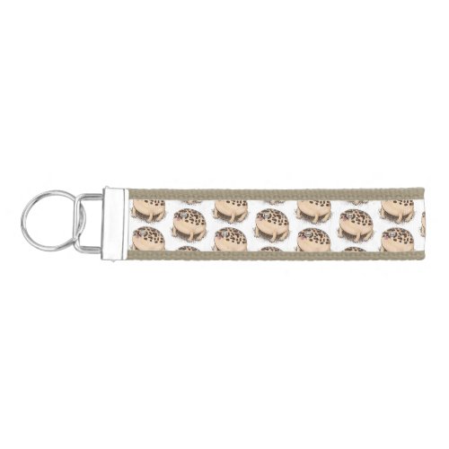 Funny desert rain frog cartoon illustration wrist keychain