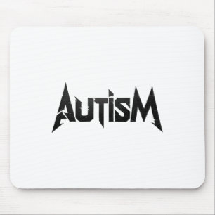 Funny Design Autism Rock Meme Neurodivergent  Mouse Pad