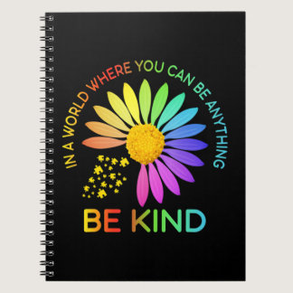 Funny Design Be Kind Sunflower Mom Women Puzzle Pi Notebook