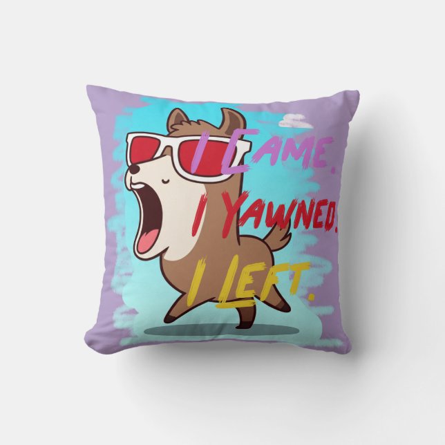 Funny Design throw piliow for your home Throw Pillow (Front)