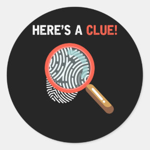 Funny Detective Crime Investigation Drama Book Classic Round Sticker