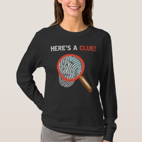 Funny Detective Crime Investigation Drama Book T_Shirt