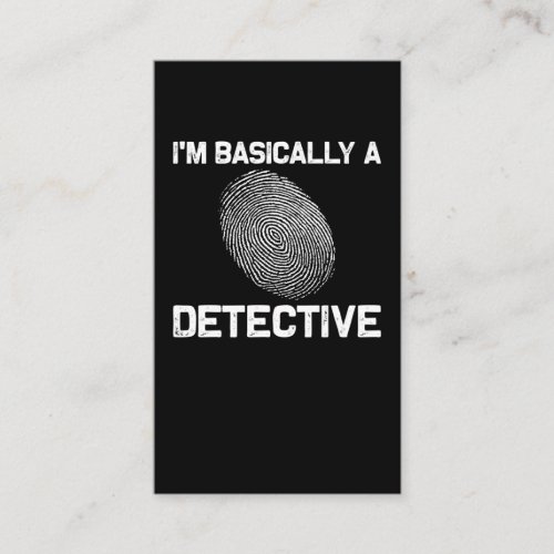 Funny Detective Crime Investigation Drama Reader Business Card