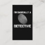 Funny Detective Crime Investigation Drama Reader Business Card