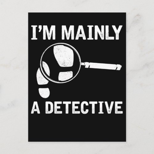 Funny Detective Crime Investigation Drama Reader Postcard