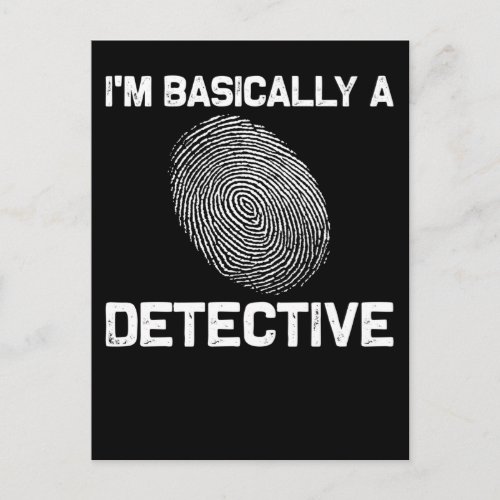 Funny Detective Crime Investigation Drama Reader Postcard