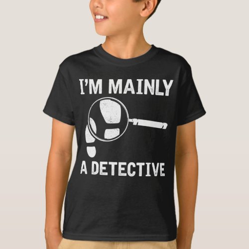 Funny Detective Crime Investigation Drama Reader T_Shirt