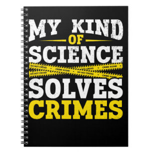 Funny Detective Forensic Science Crime Solver Notebook