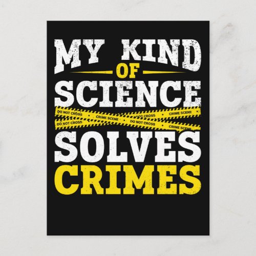 Funny Detective Forensic Science Crime Solver Postcard