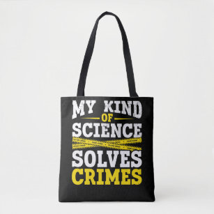 Funny Detective Forensic Science Crime Solver Tote Bag