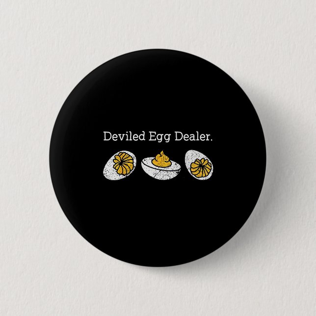 Funny Deviled Egg Er Thanksgiving  Button (Front)