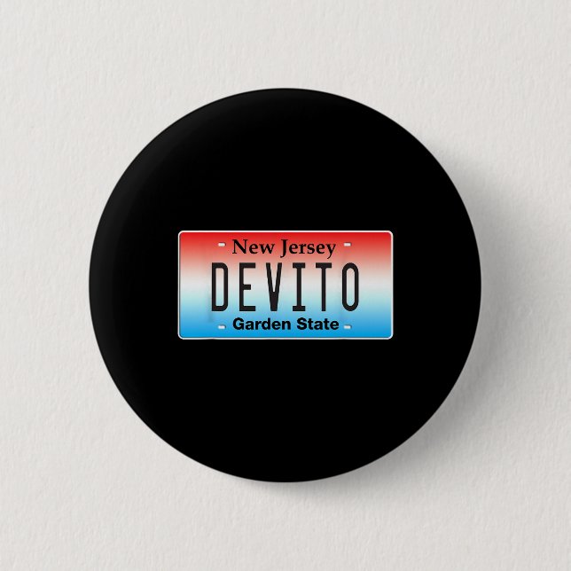 Funny Devito New Jersey Italian American Nj Cutlet Button (Front)