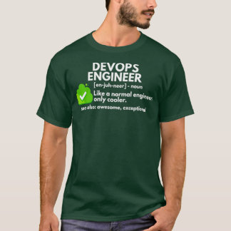 Funny DevOps Engineer Definition Engineering T-Shirt