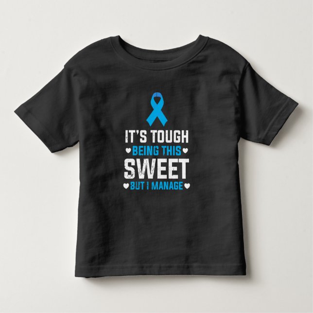 Funny Diabetes Awareness Insulin Warrior Diabetic Toddler T-shirt (Front)
