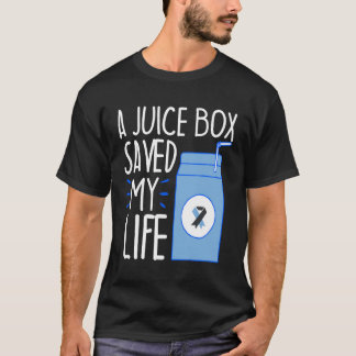 Funny Diabetes Diabetic Dead Juice Box Gift Type 1 T-Shirt