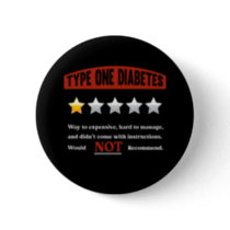 Funny Diabetes Joke Diabetic Humor Button