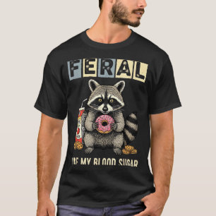 Funny Diabetes Raccoon Humor Type One Insulin Joke T-Shirt