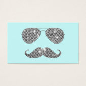 Funny Diamond Mustache With Glasses (Front)