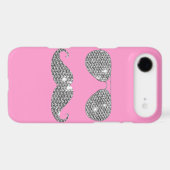 Funny Diamond Mustache With Glasses Case-Mate iPhone Case (Back (Horizontal))