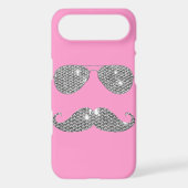 Funny Diamond Mustache With Glasses Case-Mate iPhone Case (Back)