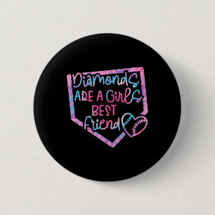 Funny Diamonds Are A Girls Best Friend Sell Softll Button