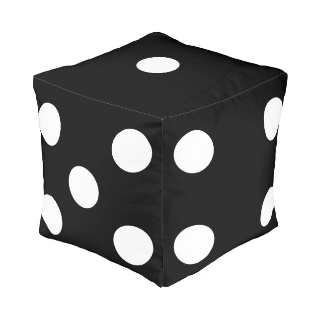 Funny Dice Theme Pouf (Angled Back)