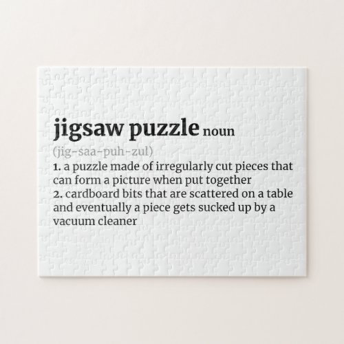Funny Dictionary Definition Jigsaw Puzzle