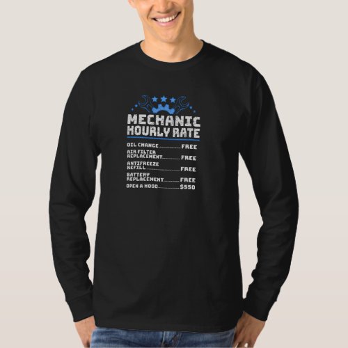 Funny Diesel Mechanic Hourly Rate Pullover