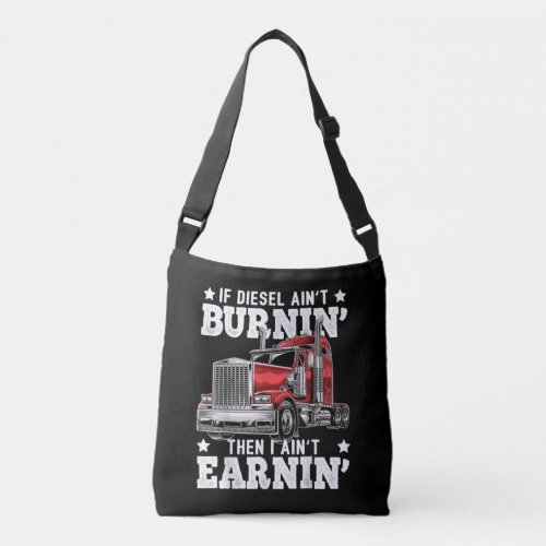 Funny Diesel Trucker Big Rig Semi_Trailer Truck Crossbody Bag