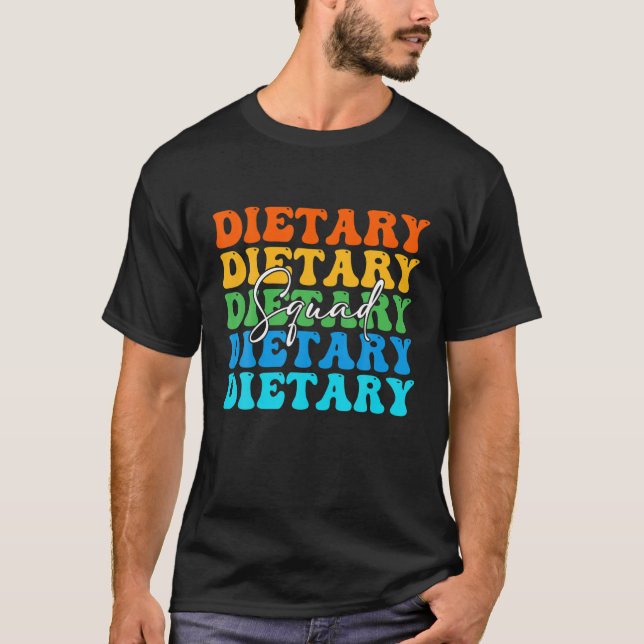 Funny Dietary Squad Cool Design Appreciation Week T-Shirt (Front)